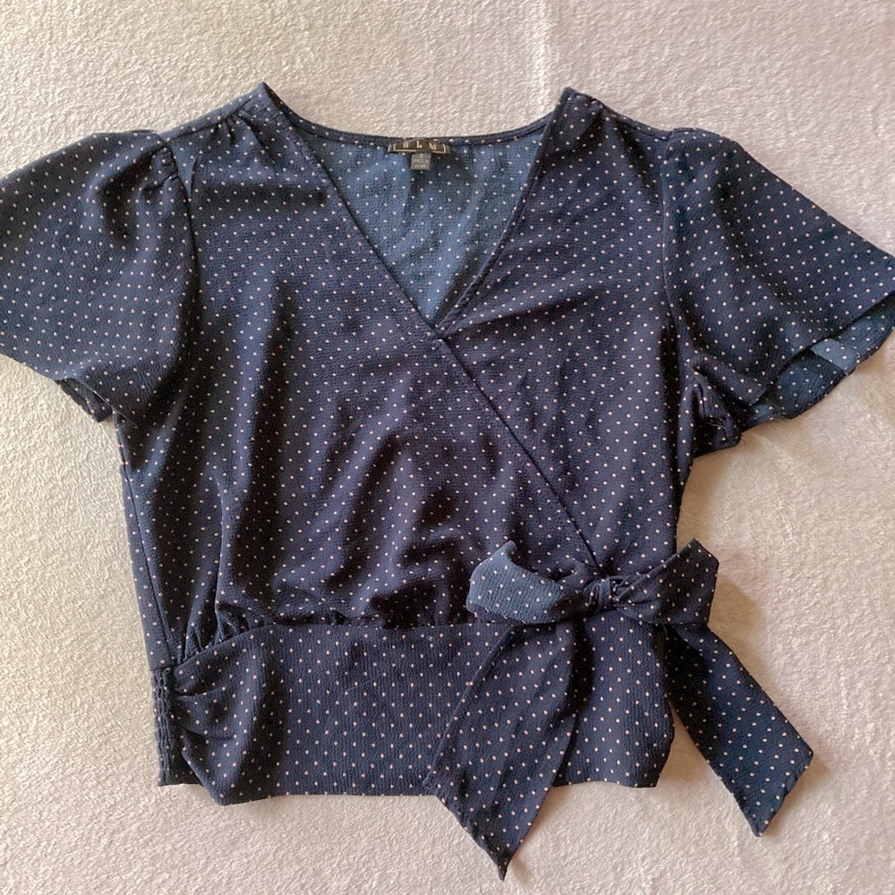 Navy blue top